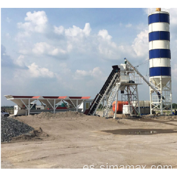 Planta de lotes de concreto HZS75 75cbm